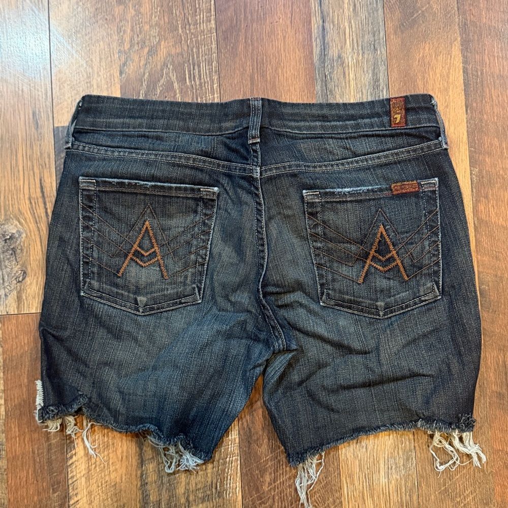 7 for all mankind cut off Jean shorts 29 (3175) - Picture 2 of 4